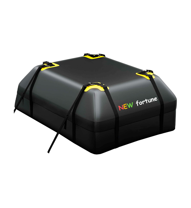 FO-12 Sac de toit de voiture étanche et durable de 15 pieds cubes en PVC 500D pour extérieur 