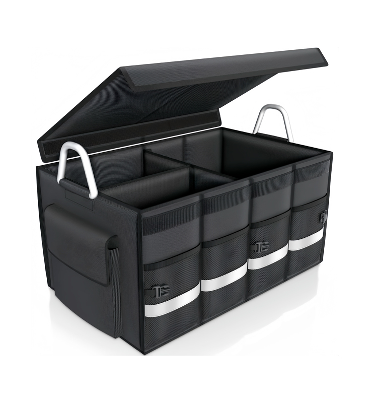 H-05 Sac de rangement à tronc multi-compartiments durable Poldable